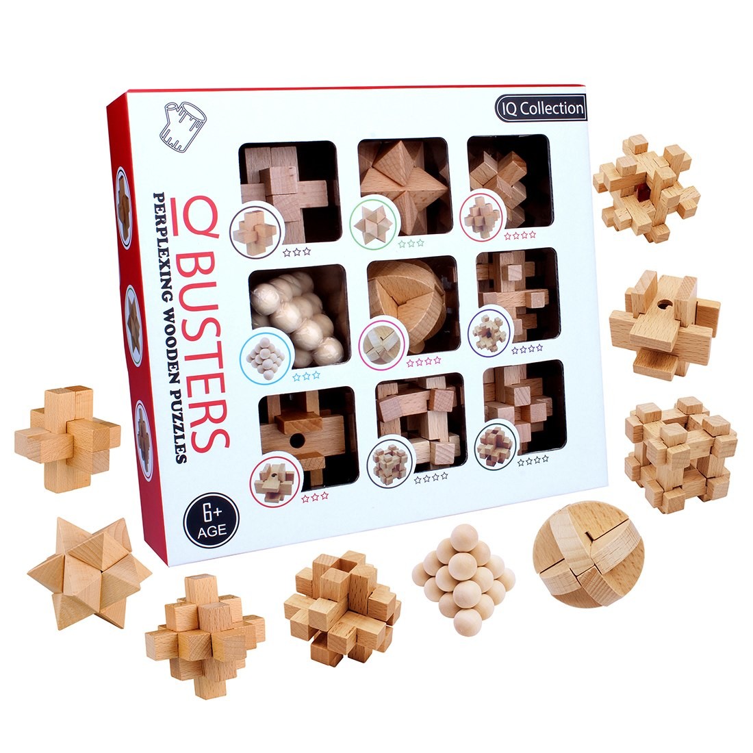 Coffret Découverte 9 Casse-Têtes | Casse Tête Bois
