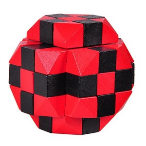 casse tête en bois cube 27 pièces