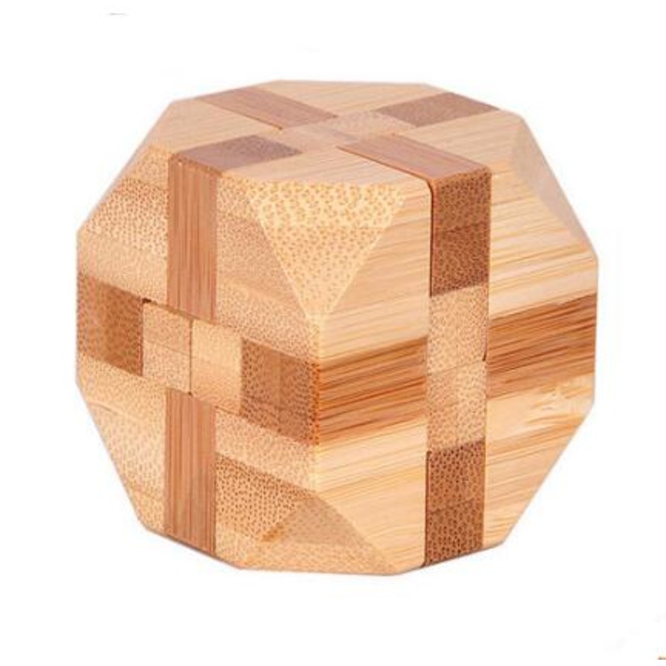 casse tête en bois diamant bambou