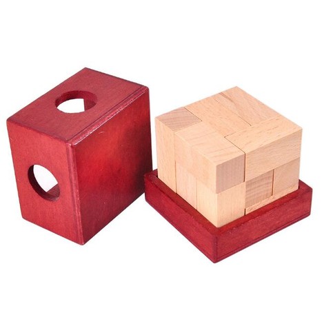 jeux en bois cube en boîte