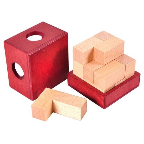 jeux en bois cube en boîte