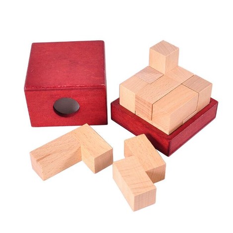 jeux en bois cube en boîte