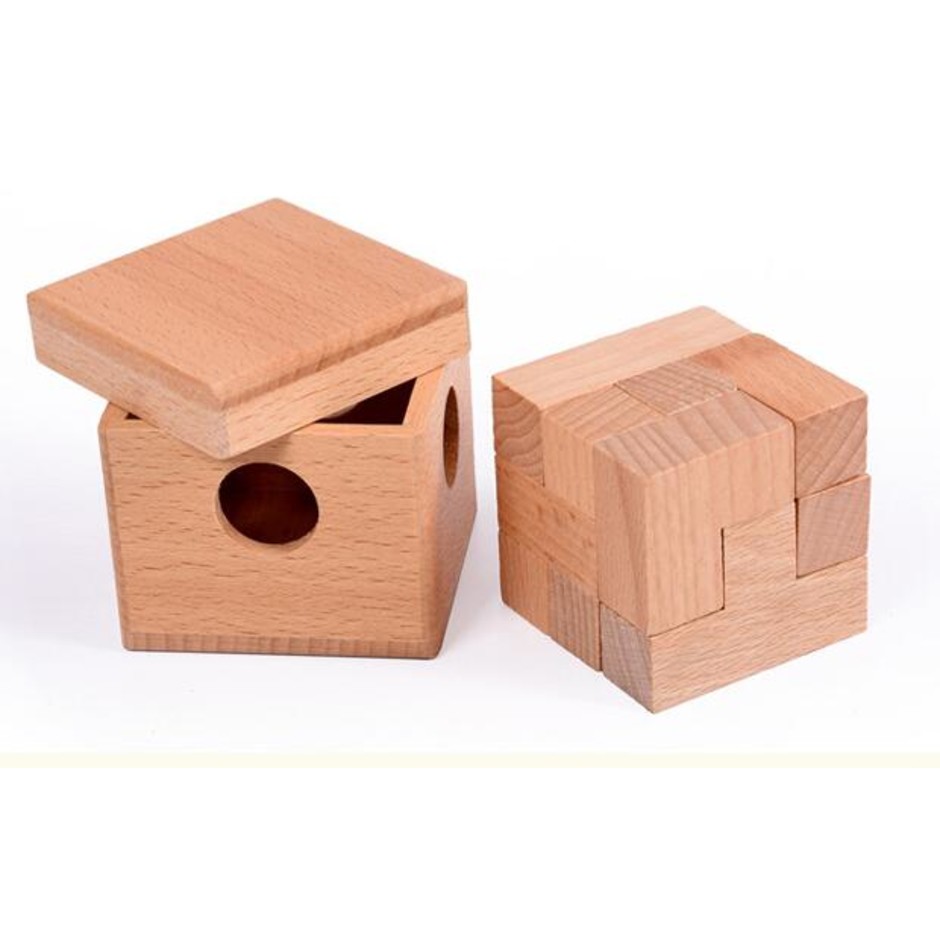 casse tête en bois boîte cube 3x3