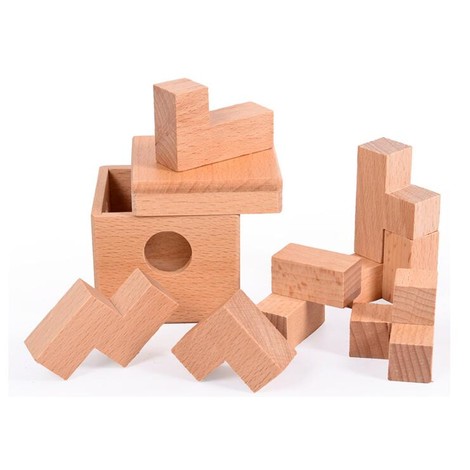 casse tête en bois boîte cube 3x3