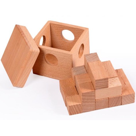 casse tête en bois boîte cube 3x3