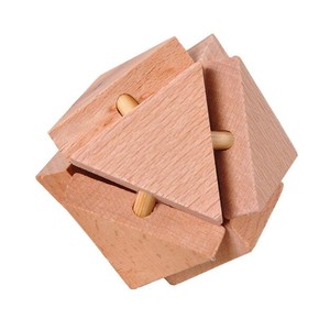 casse tête en bois triangle boule