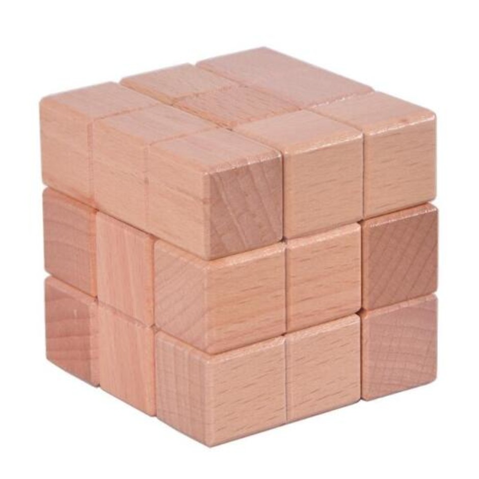 casse tête en bois cube en bois