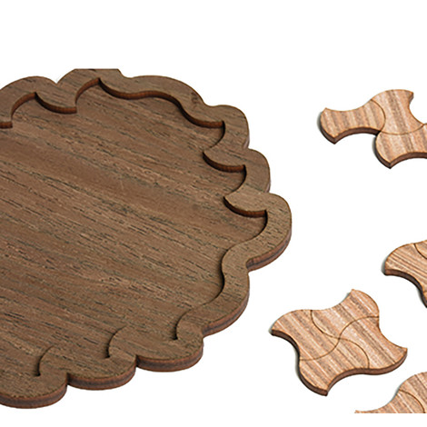 jeux en bois puzzle arrondi