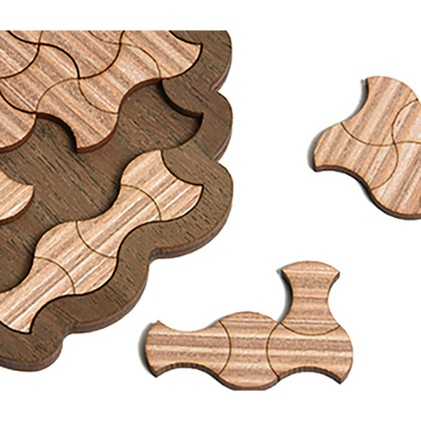 jeux en bois puzzle arrondi