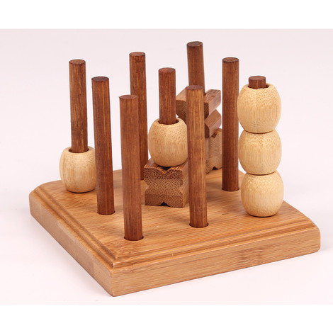 jeux en bois morpion 3d