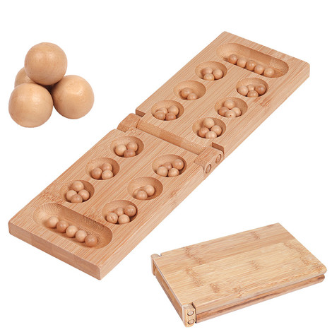 jeux en bois mancala en bambou