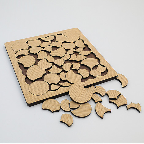 tangram en bois cercles