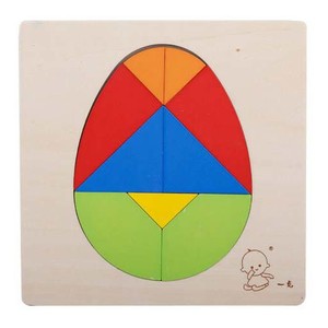 tangram en bois œuf