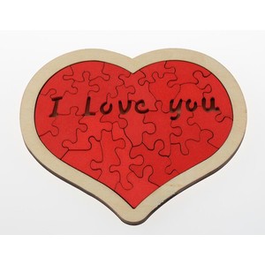 tangram en bois "i love you"