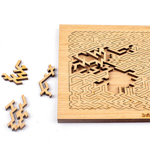 puzzle en bois châtaigne
