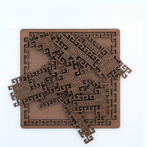 puzzle en bois symbole aztèque