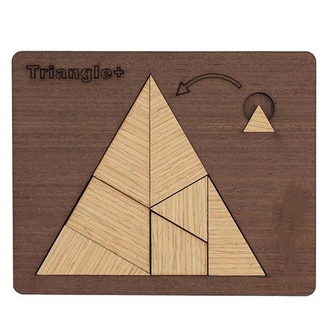 tangram en bois triangle