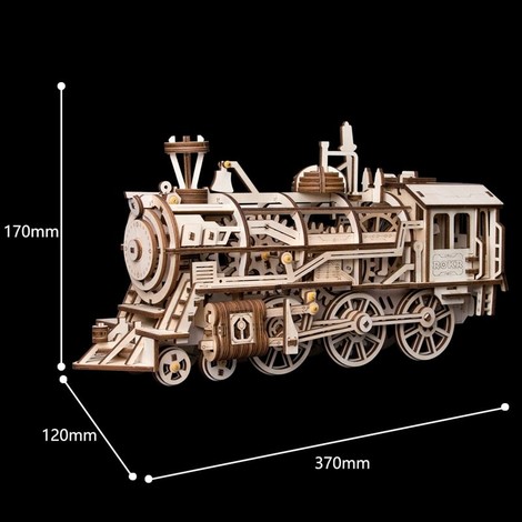 puzzle 3d locomotive dimensions