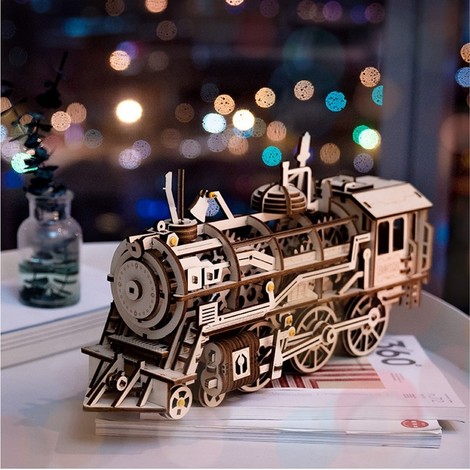 puzzle 3d locomotive