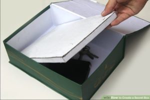 Boîte secrète en carton