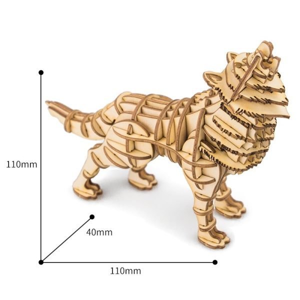Puzzle 3D - Loup – Image 2