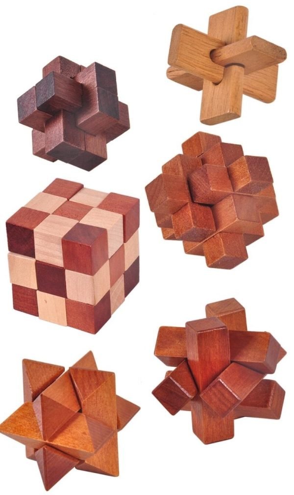 Coffret Jeux en Bois - Coffret de 6 Casse Tête En Bois – Image 5