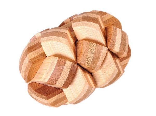 Casse Tête en Bois - Double Boule Bambou