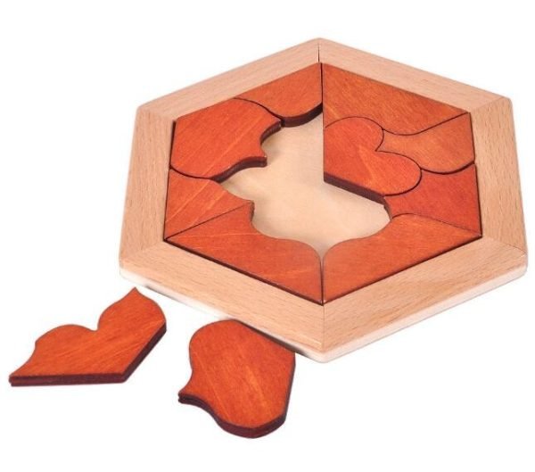 Jeux en Bois - Tangram Fleur