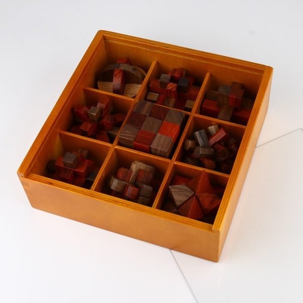 Coffret Jeux en Bois - Coffret 9 Casse-Tête en Bois – Image 2