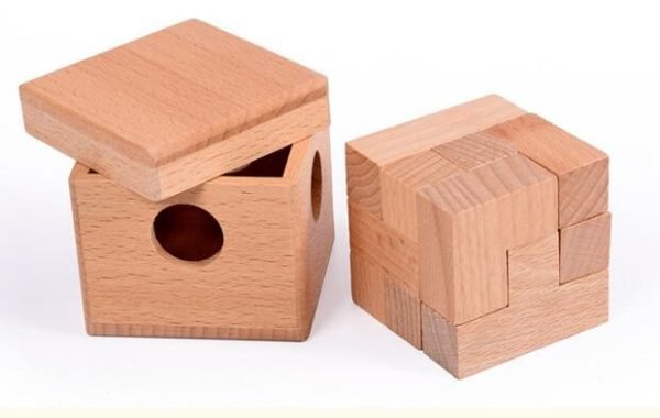 Casse Tête en Bois - Boîte Cube 3x3