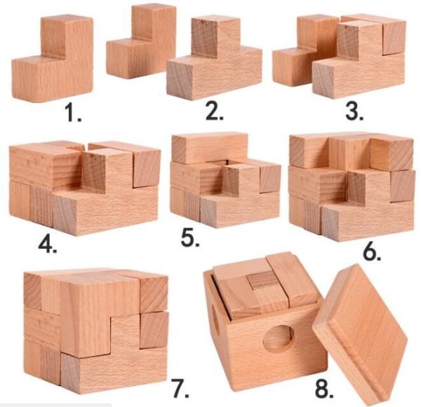 Casse Tête en Bois - Boîte Cube 3x3 – Image 4