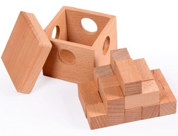 Casse Tête en Bois - Boîte Cube 3x3 – Image 2