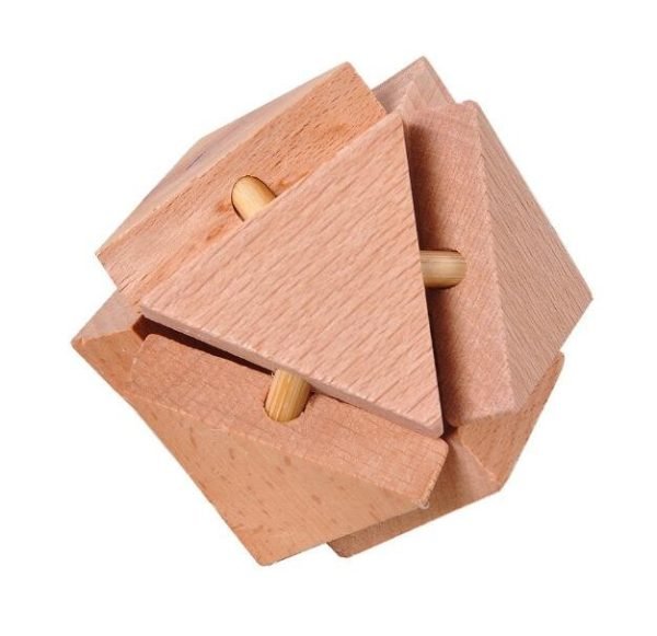 Casse Tête en Bois - Triangle Boule