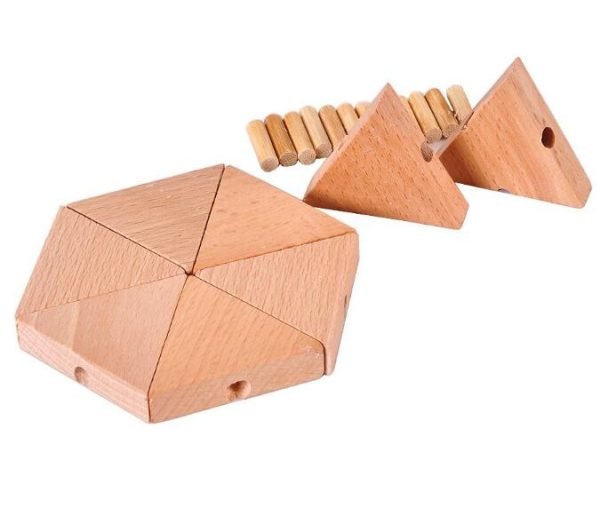 Casse Tête en Bois - Triangle Boule – Image 2