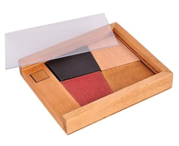 Casse Tête en Bois - Tangram 4 pièces