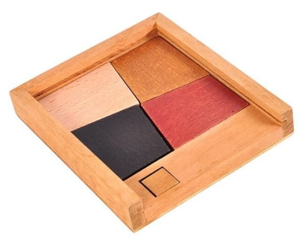 Casse Tête en Bois - Tangram 4 pièces – Image 4