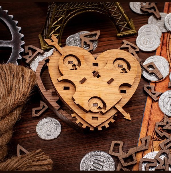 Casse Tête en Bois - Cœur love box – Image 3