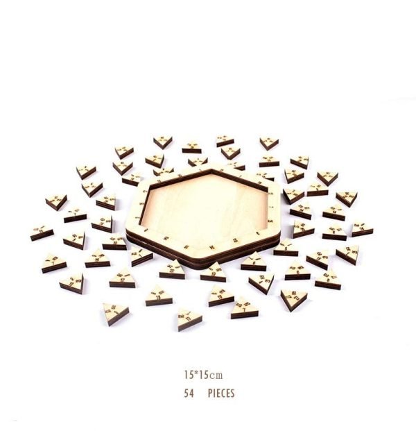 Jeux en Bois - Puzzle Triomino