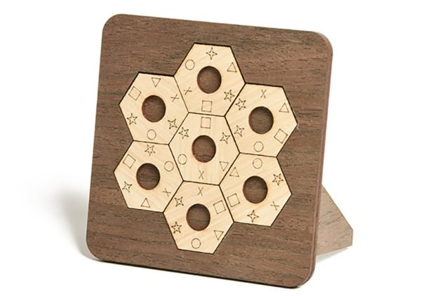 Jeux en Bois - Puzzle Hexagone Formes