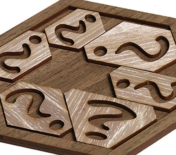 Tangram en Bois - Points d'interrogation – Image 2