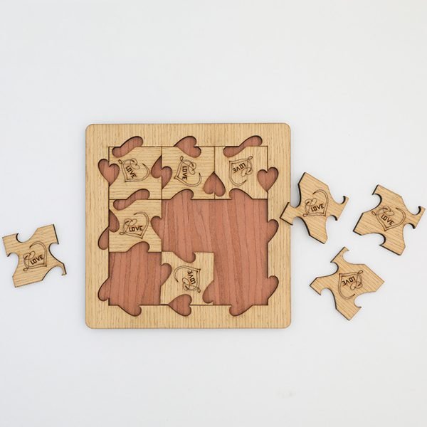 Tangram en Bois - Love – Image 2