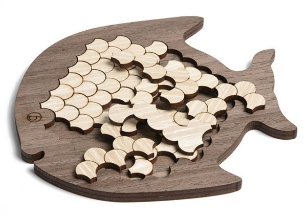 Tangram en Bois - Poisson