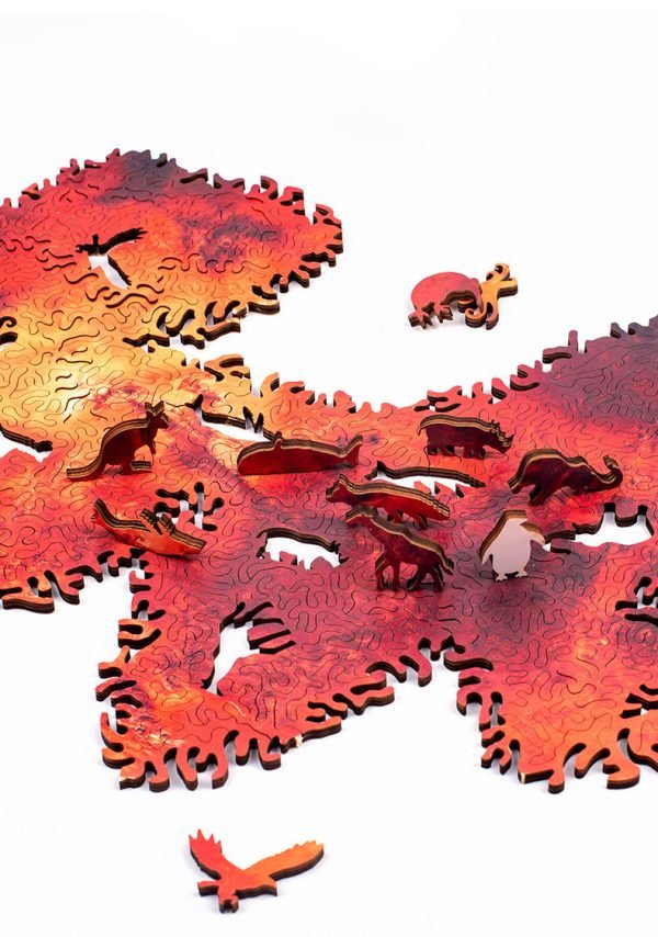Puzzle en Bois - Planisphère Mars – Image 4