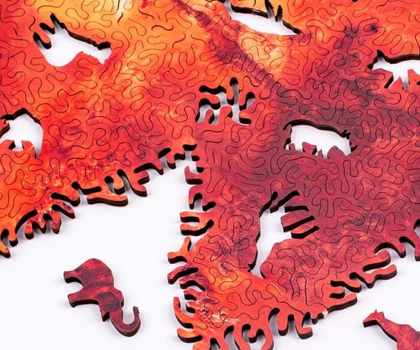 Puzzle en Bois - Planisphère Mars – Image 3