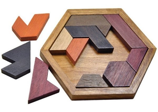 Jeux en Bois - Tangram Hexagonal – Image 2