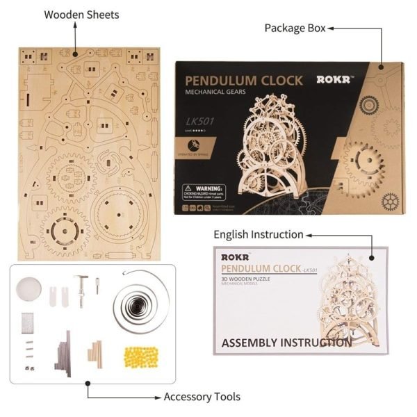 Puzzle 3D - Horloge – Image 3